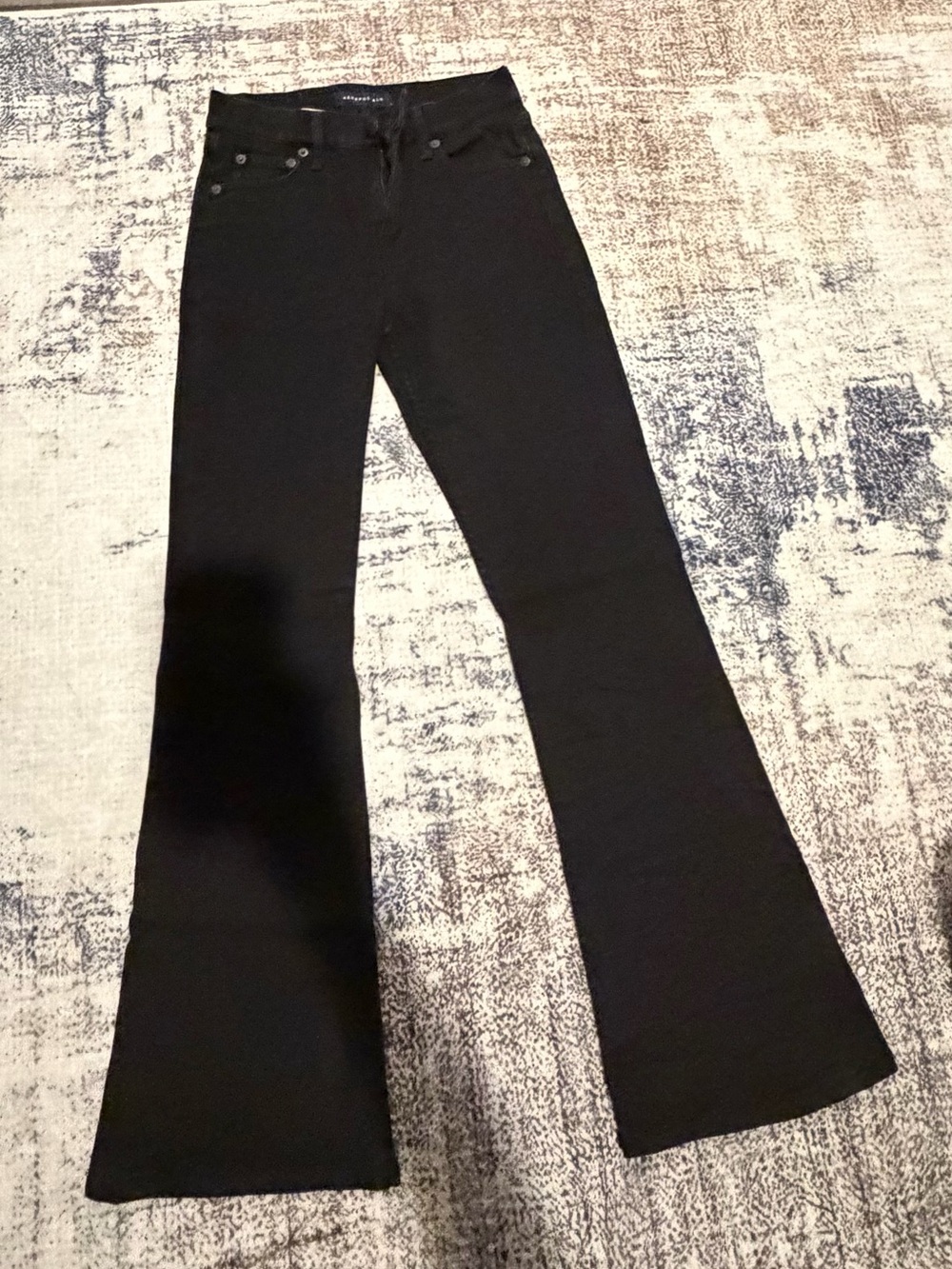 Aeropostale Black Women's Flare Jeans - Wide Leg Style
